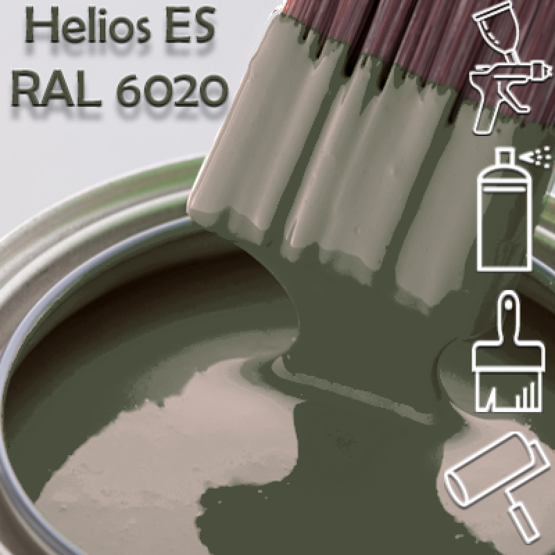 RAL 6020 глянцева 1К швидкосохнуча антикорозійна емаль Helios ES - 1л