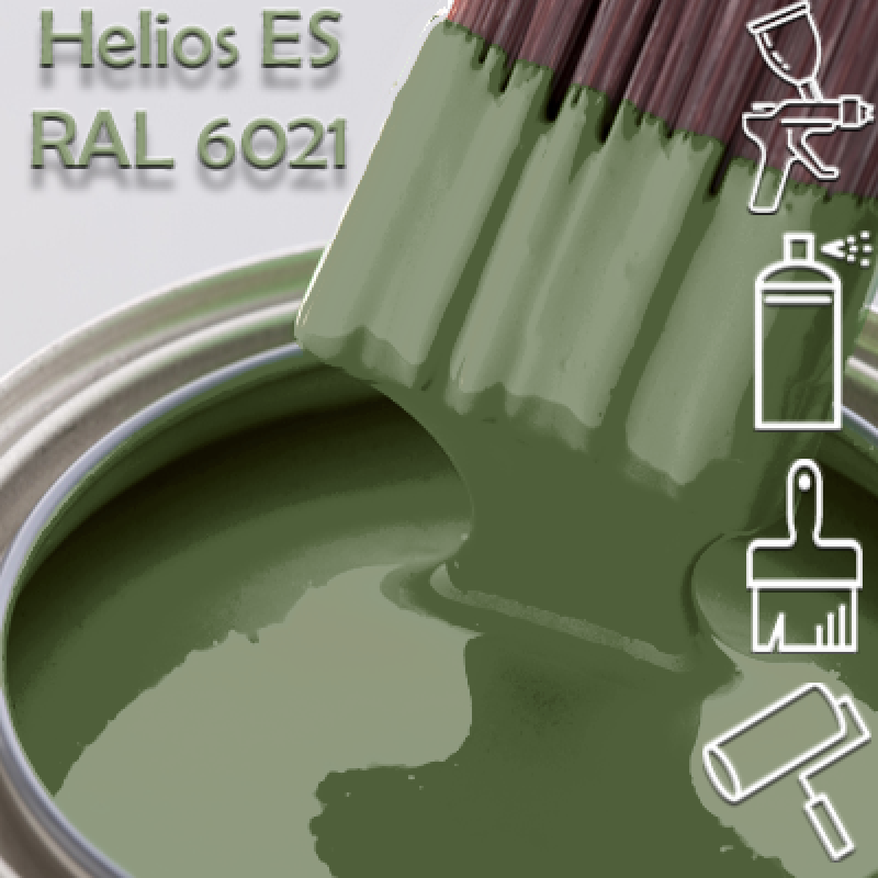 RAL 6021 глянцева 1К швидкосохнуча антикорозійна емаль Helios ES - 1л