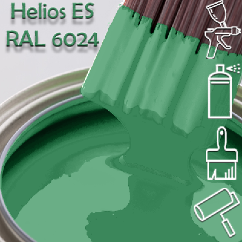 RAL 6024 глянцева 1К швидкосохнуча антикорозійна емаль Helios ES - 1л