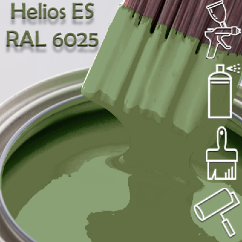 RAL 6025 глянцева 1К швидкосохнуча антикорозійна емаль Helios ES - 1л
