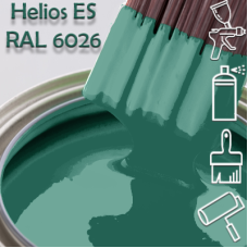RAL 6026 глянцева 1К швидкосохнуча антикорозійна емаль Helios ES - 1л