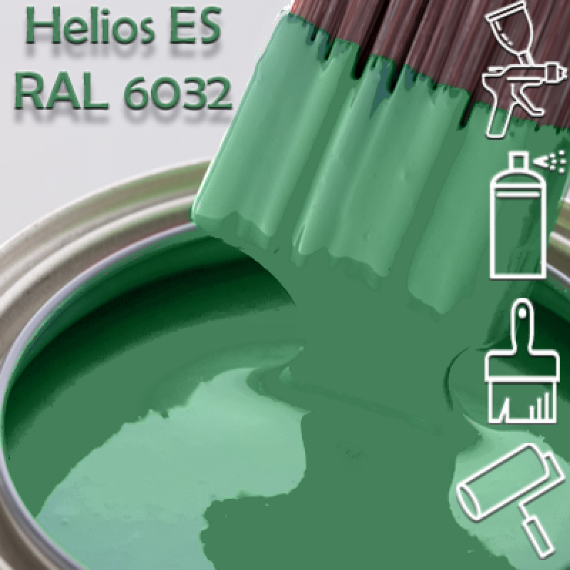 RAL 6032 глянцева 1К швидкосохнуча антикорозійна емаль Helios ES - 1л