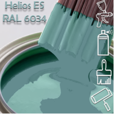 RAL 6034 глянцева 1К швидкосохнуча антикорозійна емаль Helios ES - 1л