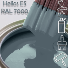 RAL 7000 глянцева 1К швидкосохнуча антикорозійна емаль Helios ES - 1л