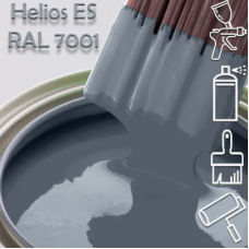 RAL 7001 глянцева 1К швидкосохнуча антикорозійна емаль Helios ES - 1л