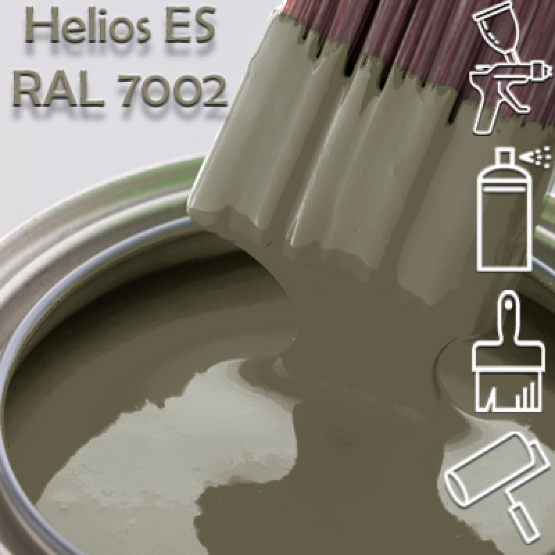 RAL 7002 глянцева 1К швидкосохнуча антикорозійна емаль Helios ES - 1л RAL 7002 глянцева 1К швидкосохнуча антикорозійна емаль Helios ES - 1л