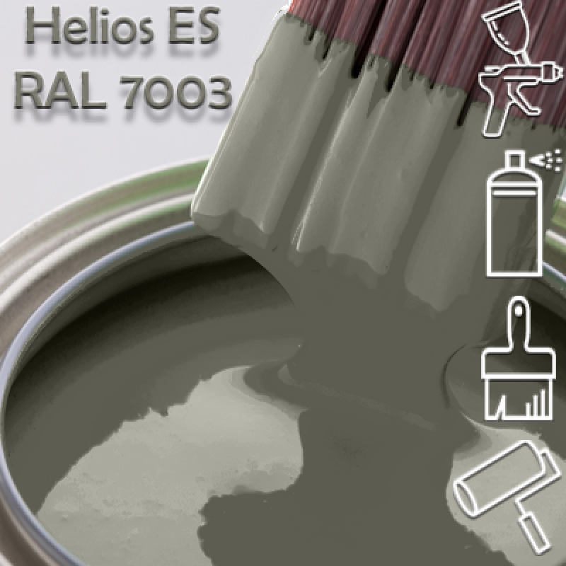 RAL 7003 глянцева 1К швидкосохнуча антикорозійна емаль Helios ES - 1л RAL 7003 глянцева 1К швидкосохнуча антикорозійна емаль Helios ES - 1л