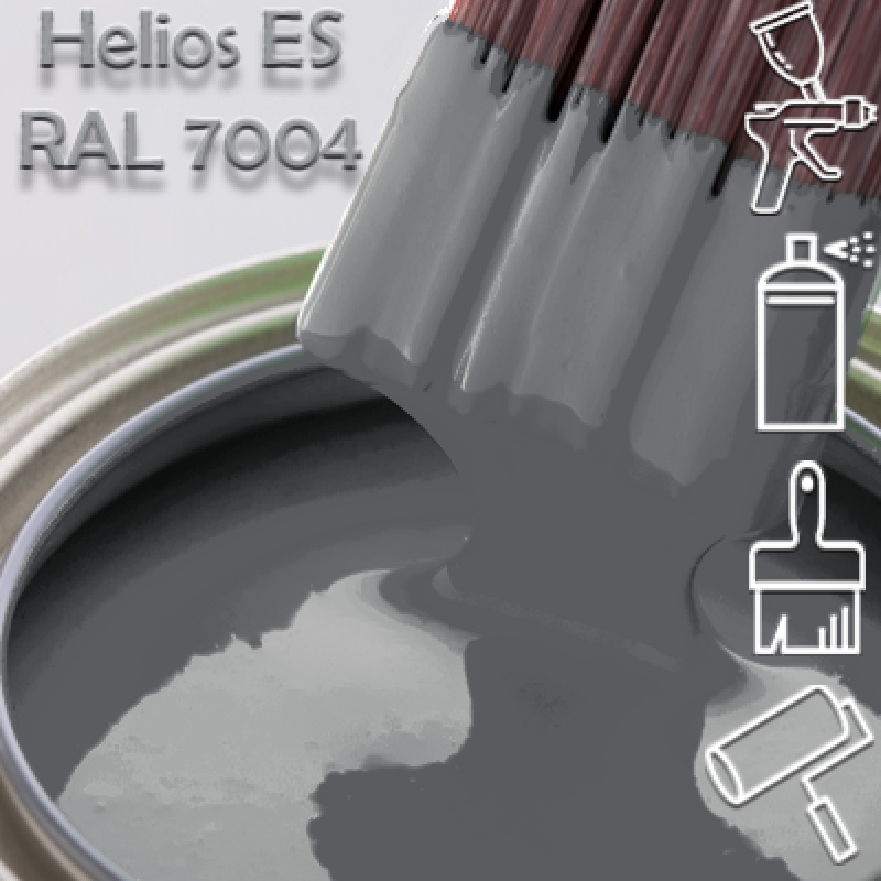 RAL 7004 глянцева 1К швидкосохнуча антикорозійна емаль Helios ES - 1л