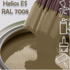 RAL 7008 глянцева 1К швидкосохнуча антикорозійна емаль Helios ES - 1л