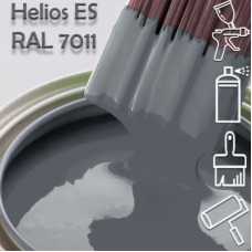RAL 7011 глянцева 1К швидкосохнуча антикорозійна емаль Helios ES - 1л