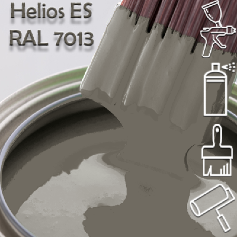 RAL 7013 глянцева 1К швидкосохнуча антикорозійна емаль Helios ES - 1л