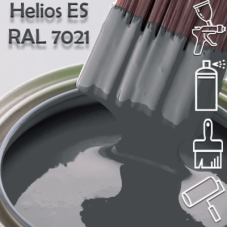 RAL 7021 глянцева 1К швидкосохнуча антикорозійна емаль Helios ES - 1л