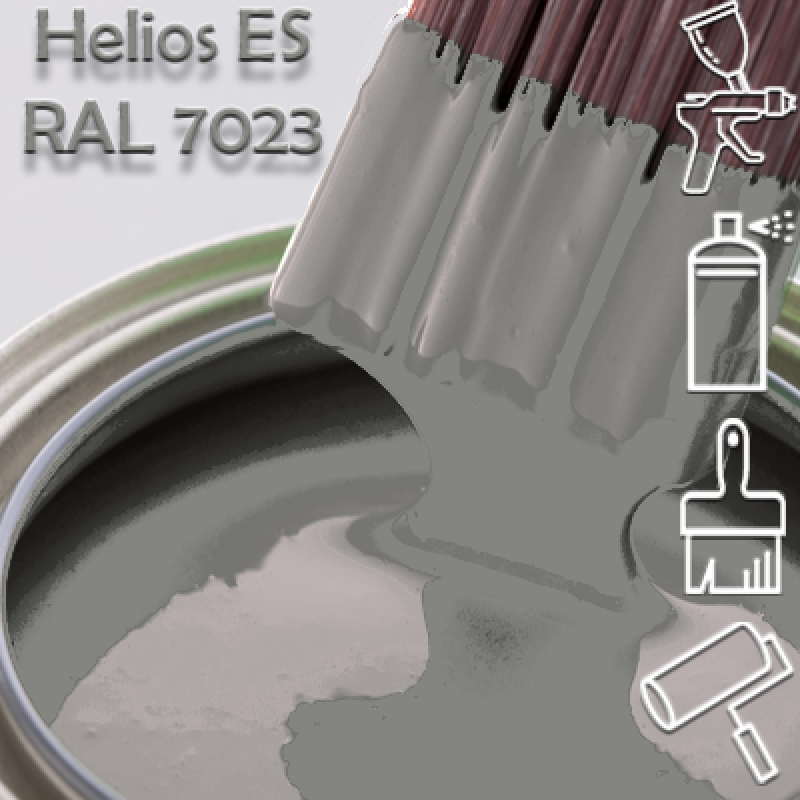 RAL 7023 глянцева 1К швидкосохнуча антикорозійна емаль Helios ES - 1л