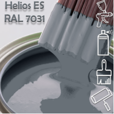 RAL 7031 глянцева 1К швидкосохнуча антикорозійна емаль Helios ES - 1л