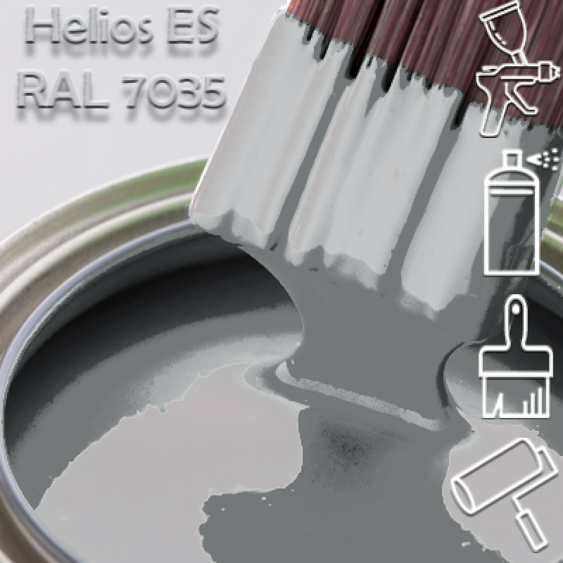 RAL 7035 глянцева 1К швидкосохнуча антикорозійна емаль Helios ES - 1л