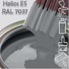 RAL 7037 глянцева 1К швидкосохнуча антикорозійна емаль Helios ES - 1л