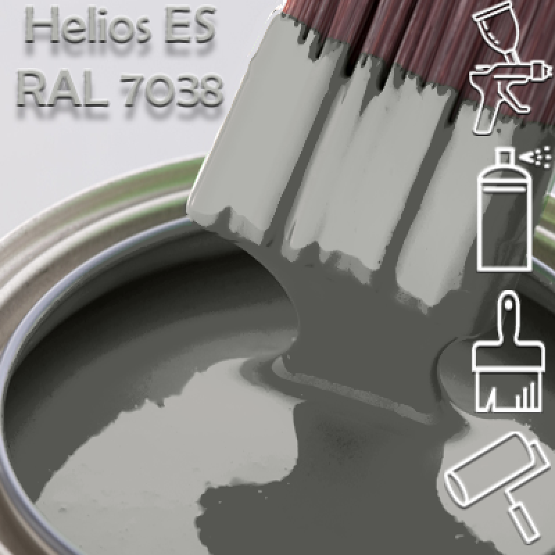 RAL 7038 глянцева 1К швидкосохнуча антикорозійна емаль Helios ES - 1л