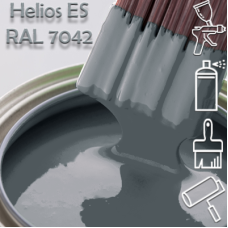 RAL 7042 глянцева 1К швидкосохнуча антикорозійна емаль Helios ES - 1л