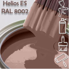 RAL 8002 глянцева 1К швидкосохнуча антикорозійна емаль Helios ES - 1л