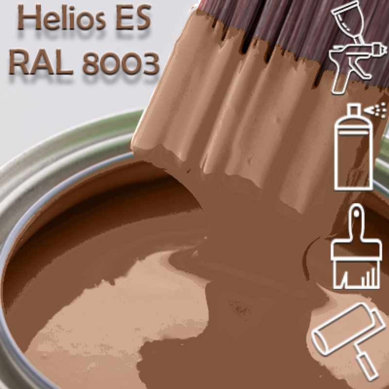 RAL 8003 глянцева 1К швидкосохнуча антикорозійна емаль Helios ES - 1л