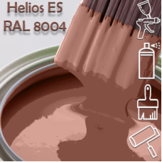 RAL 8004 глянцева 1К швидкосохнуча антикорозійна емаль Helios ES - 1л