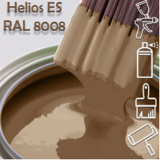 RAL 8008 глянцева 1К швидкосохнуча антикорозійна емаль Helios ES - 1л