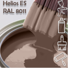 RAL 8011 глянцева 1К швидкосохнуча антикорозійна емаль Helios ES - 1л