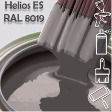 RAL 8019 глянцева 1К швидкосохнуча антикорозійна емаль Helios ES - 1л