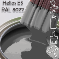 RAL 8022 глянцева 1К швидкосохнуча антикорозійна емаль Helios ES - 1л