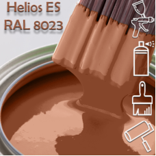 RAL 8023 глянцева 1К швидкосохнуча антикорозійна емаль Helios ES - 1л