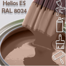 RAL 8024 глянцева 1К швидкосохнуча антикорозійна емаль Helios ES - 1л