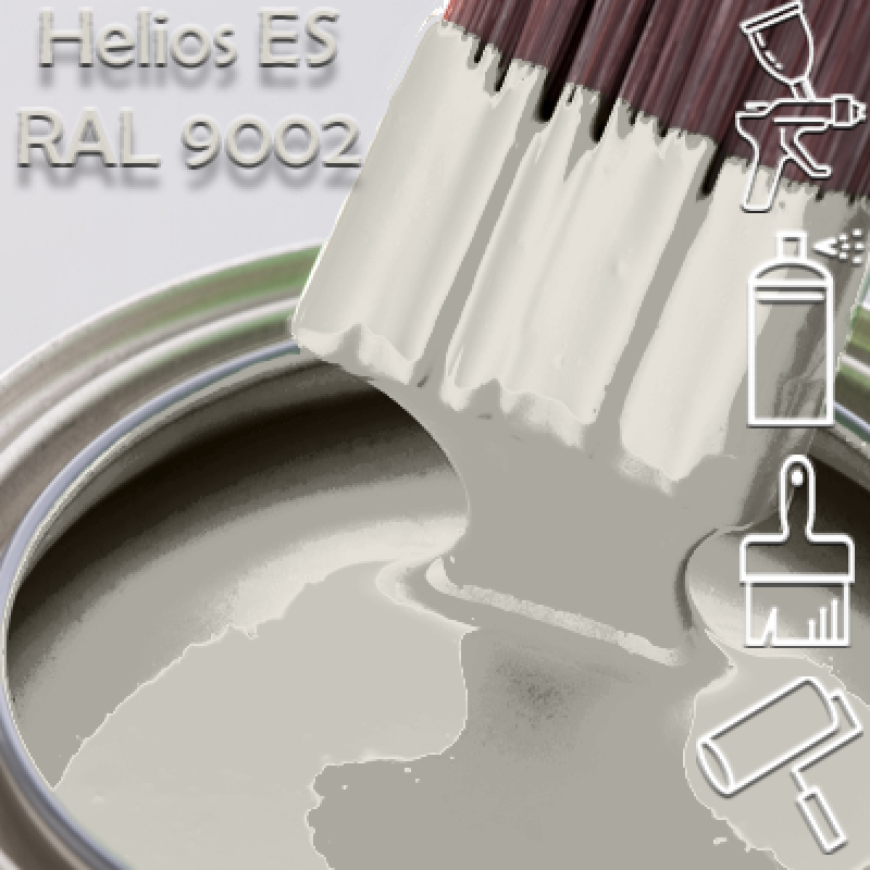 RAL 9002 глянцева 1К швидкосохнуча антикорозійна емаль Helios ES - 1л RAL 9002 глянцева 1К швидкосохнуча антикорозійна емаль Helios ES - 1л
