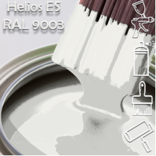 RAL 9003 глянцева 1К швидкосохнуча антикорозійна емаль Helios ES - 1л