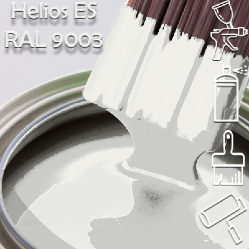 RAL 9003 глянцева 1К швидкосохнуча антикорозійна емаль Helios ES - 1л