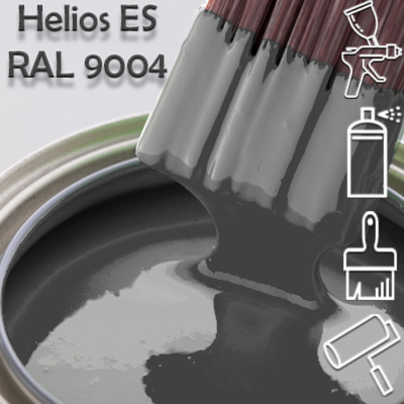 RAL 9004 глянцева 1К швидкосохнуча антикорозійна емаль Helios ES - 1л RAL 9004 глянцева 1К швидкосохнуча антикорозійна емаль Helios ES - 1л