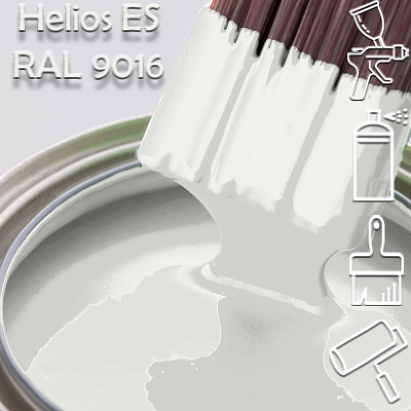 RAL 9016 глянцева 1К швидкосохнуча антикорозійна емаль Helios ES - 1л
