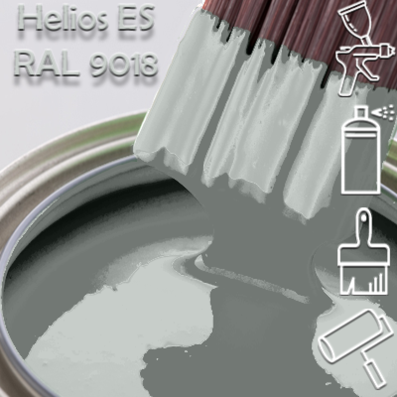 RAL 9018 глянцева 1К швидкосохнуча антикорозійна емаль Helios ES - 1л