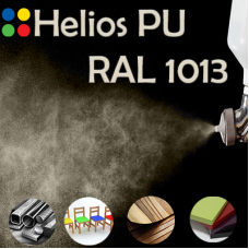 RAL 1013 шовковисто матова, 1 компонентна високоеластична поліуретанова емаль HELIOS PU - 1кг