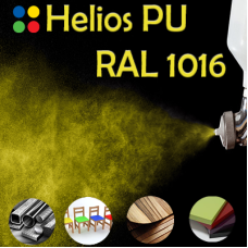 RAL 1016 шовковисто матова, 1 компонентна високоеластична поліуретанова емаль HELIOS PU - 1кг