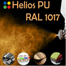 RAL 1017 шовковисто матова, 1 компонентна високоеластична поліуретанова емаль HELIOS PU - 1кг