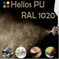 RAL 1020 шовковисто матова, 1 компонентна високоеластична поліуретанова емаль HELIOS PU - 1кг