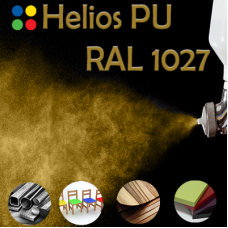 RAL 1027 шовковисто матова, 1 компонентна високоеластична поліуретанова емаль HELIOS PU - 1кг