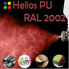RAL 2002 шовковисто матова, 1 компонентна високоеластична поліуретанова емаль HELIOS PU - 1кг