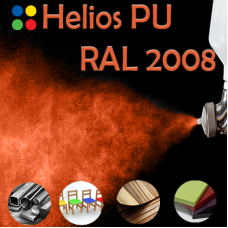 RAL 2008 шовковисто матова, 1 компонентна високоеластична поліуретанова емаль HELIOS PU - 1кг