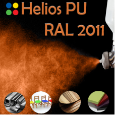 RAL 2011 шовковисто матова, 1 компонентна високоеластична поліуретанова емаль HELIOS PU - 1кг