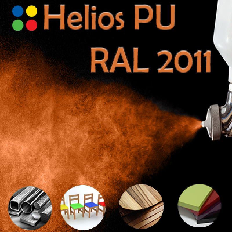 RAL 2011 шовковисто матова, 1 компонентна високоеластична поліуретанова емаль HELIOS PU - 1кг RAL 2011 шовковисто матова, 1 компонентна високоеластична поліуретанова емаль HELIOS PU - 1кг