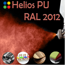 RAL 2012 шовковисто матова, 1 компонентна високоеластична поліуретанова емаль HELIOS PU - 1кг