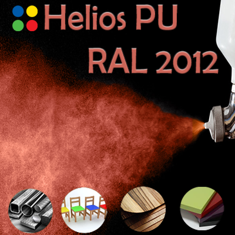 RAL 2012 шовковисто матова, 1 компонентна високоеластична поліуретанова емаль HELIOS PU - 1кг RAL 2012 шовковисто матова, 1 компонентна високоеластична поліуретанова емаль HELIOS PU - 1кг