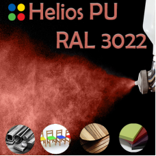 RAL 3022 шовковисто матова, 1 компонентна високоеластична поліуретанова емаль HELIOS PU - 1кг