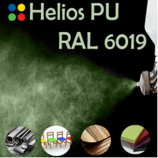 RAL 6019 шовковисто матова, 1 компонентна високоеластична поліуретанова емаль HELIOS PU - 1кг